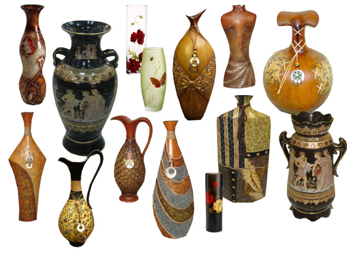 керамические вазы 
